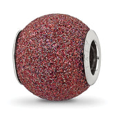 Sterling Silver Reflections Purple Laser Cut Bead